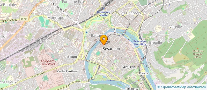 localisation de l'entreprise THAIS à BESANCON