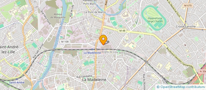 localisation de l'entreprise THAIS à MARCQ-EN-BARŒUL