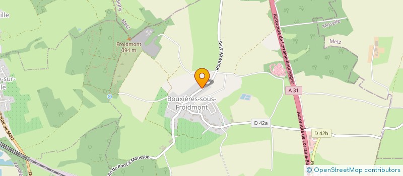 localisation de l'entreprise THAIS  BOUXIERES-SOUS-FROIDMONT