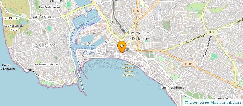 localisation de l'entreprise THAIS à LES SABLES D'OLONNE