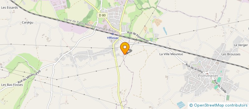 localisation de l'entreprise THAL'EN TAXI  YFFINIAC