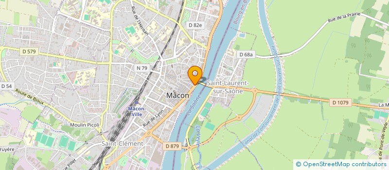 localisation de l'entreprise THALACENTER à MACON