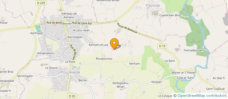 localisation de l'entreprise THALADO - LE COMPTOIR DES ALGUES - TLCA  PLOUZEVEDE