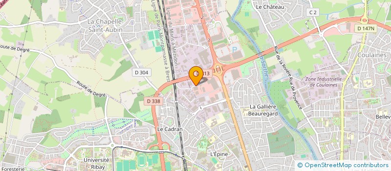 localisation de l'entreprise THALAN à LE MANS