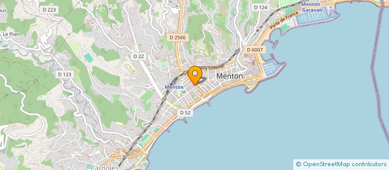 localisation de l'entreprise THALASSA à MENTON