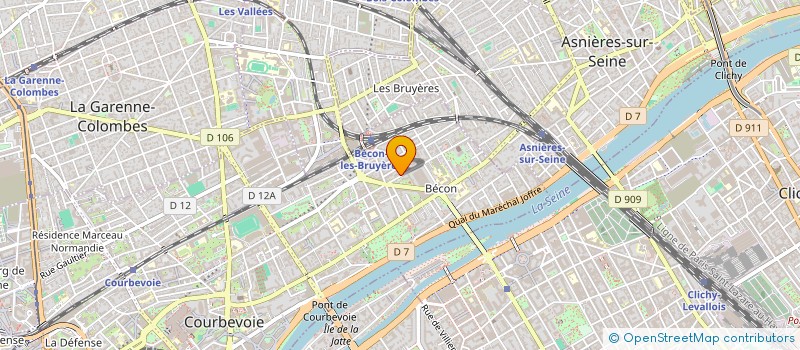 localisation de l'entreprise THALASSA à COURBEVOIE