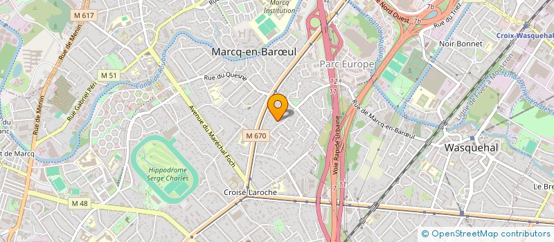 localisation de l'entreprise THALASSA RAYOL à MARCQ-EN-BARŒUL
