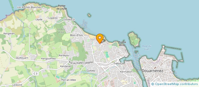localisation de l'entreprise THALASSO.COM à DOUARNENEZ