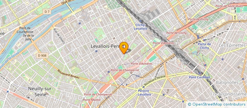 localisation de l'entreprise THALASSOFRANCE à LEVALLOIS-PERRET
