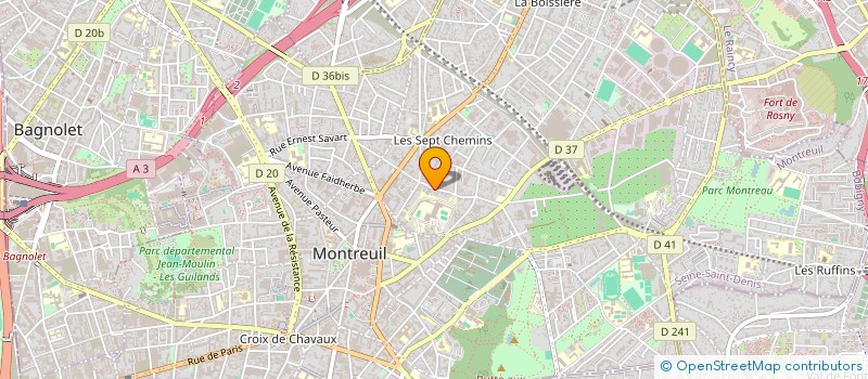 localisation de l'entreprise THALATTA à MONTREUIL