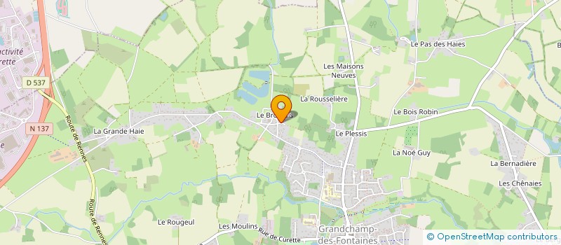 localisation de l'entreprise THALEI  GRANDCHAMP-DES-FONTAINES