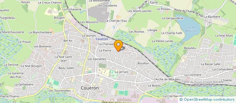 localisation de l'entreprise THALES à COUERON