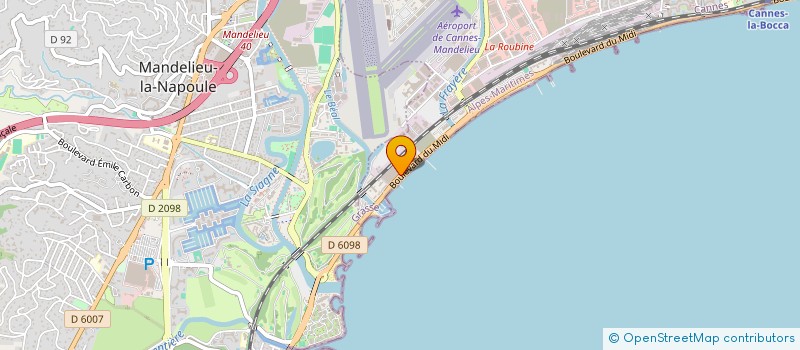 localisation de l'entreprise THALES ALENIA SPACE à CANNES