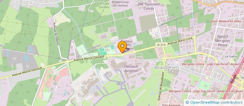 localisation de l'entreprise THALES AVS FRANCE SAS à MERIGNAC