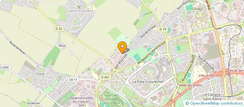 localisation de l'entreprise THALES CONSTRUCTIONS à SAINT-CONTEST