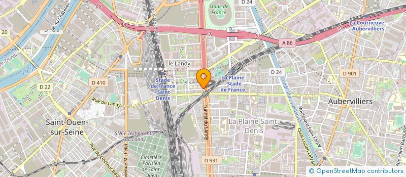 localisation de l'entreprise THALES FRANCE  SAINT-DENIS