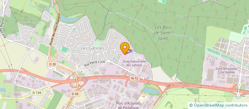 localisation de l'entreprise THALES IDATYS SA à PLAISIR