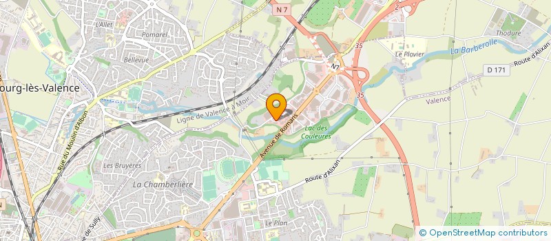 localisation de l'entreprise THALES SCOP à VALENCE