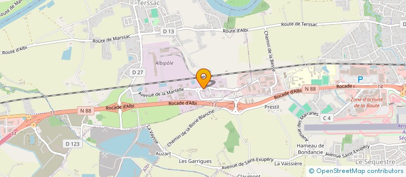 localisation de l'entreprise THALES SIMULATION & TRAINING SAS à TERSSAC