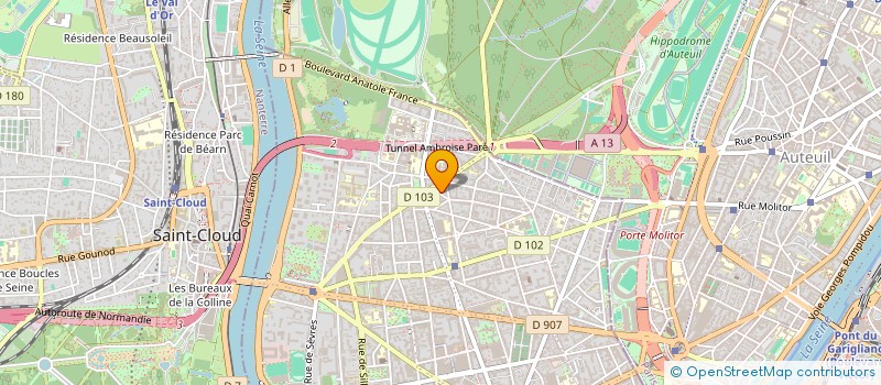localisation de l'entreprise THALESTRIS à BOULOGNE-BILLANCOURT