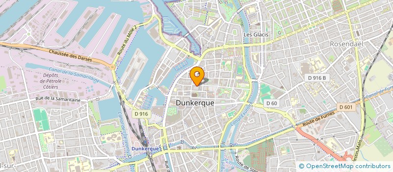 localisation de l'entreprise THALEXEO à DUNKERQUE