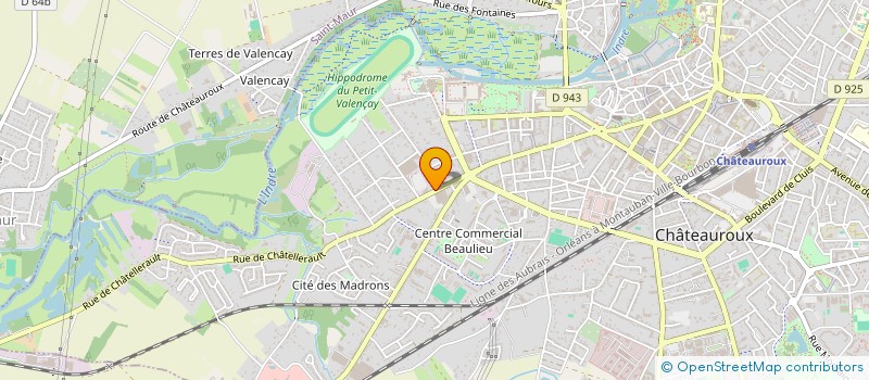 localisation de l'entreprise THALIBAULT-JERPHANION  CHATEAUROUX
