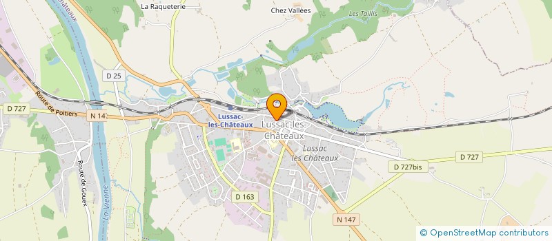 localisation de l'entreprise THALIE à LUSSAC-LES-CHATEAUX