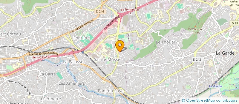 localisation de l'entreprise THALIE  TOULON