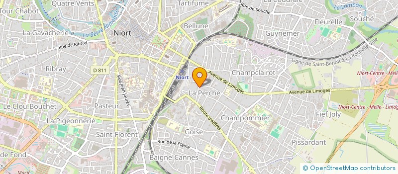 localisation de l'entreprise THALIE à NIORT