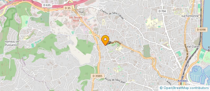 localisation de l'entreprise THALIOS à ANTIBES