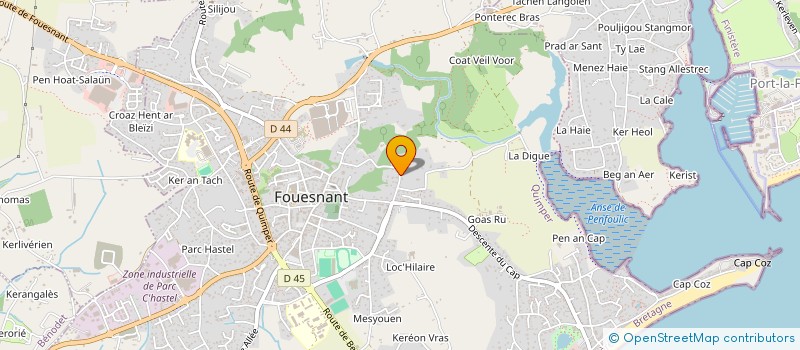 localisation de l'entreprise THALIOT ISLAND à FOUESNANT