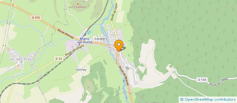 localisation de l'entreprise THALIROSE  BLIGNY-SUR-OUCHE