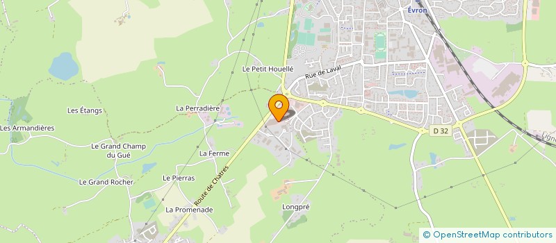 localisation de l'entreprise THALIS à EVRON