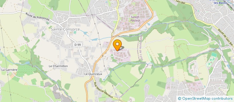 localisation de l'entreprise THALMANN PERE&FILS à SAINTE-CONSORCE