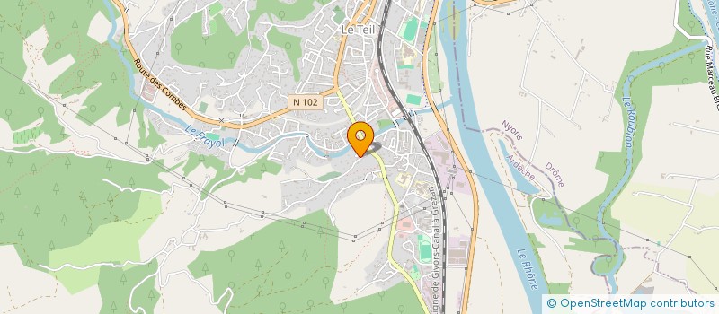 localisation de l'entreprise THALOW  MONTELIMAR