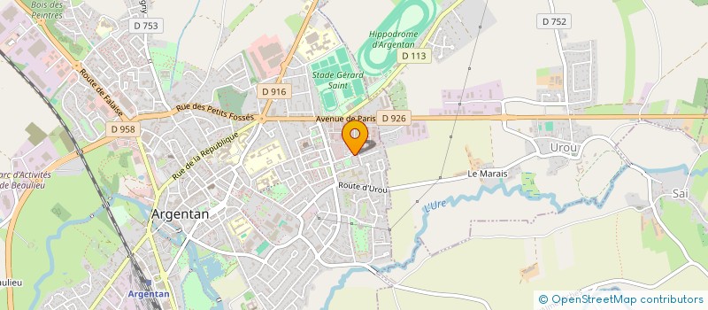 localisation de l'entreprise THALUIS à ARGENTAN