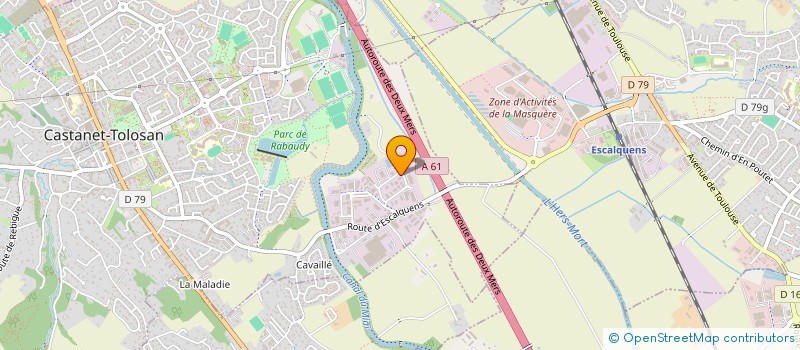 localisation de l'entreprise THALWEG à CASTANET-TOLOSAN