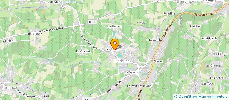 localisation de l'entreprise THALYN  PORTE DES PIERRES DOREES