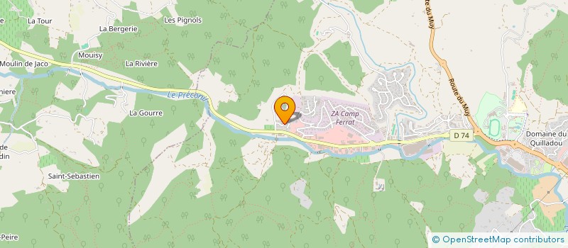 localisation de l'entreprise THAMAE à SAINTE-MAXIME