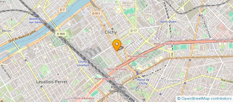 localisation de l'entreprise THAMARYS DEMENAGEMENT à CLICHY