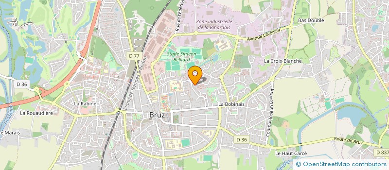 localisation de l'entreprise THAMDI à BRUZ