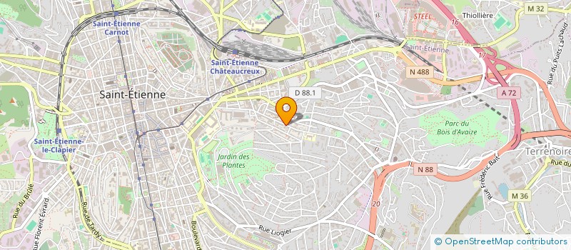 localisation de l'entreprise THAMELEC à SAINT-ETIENNE