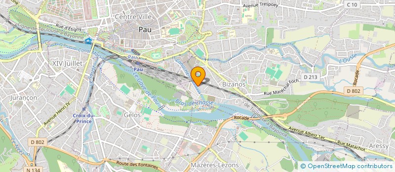 localisation de l'entreprise THAMERO  BIZANOS