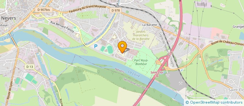 localisation de l'entreprise THAMOULINEE à NEVERS