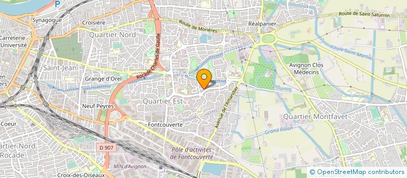 localisation de l'entreprise THANAE  AVIGNON