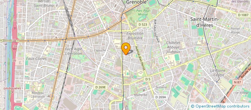 localisation de l'entreprise THANATAO à GRENOBLE