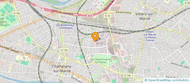 localisation de l'entreprise THANGAS  CHAMPIGNY-SUR-MARNE