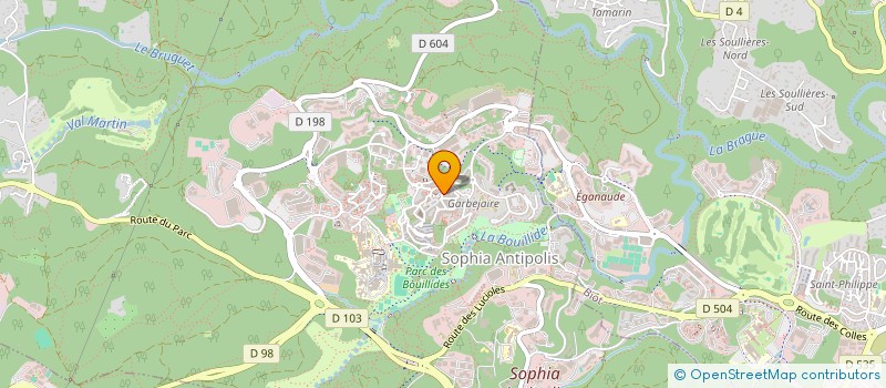 localisation de l'entreprise THANK YOU FOR SUNDAY T.Y.F.S à VALBONNE