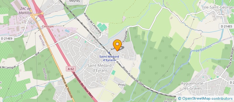 localisation de l'entreprise THANK YOU GOD SINCE 1977  SAINT-MEDARD-D'EYRANS