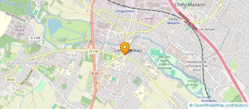localisation de l'entreprise THANOS à LONGJUMEAU
